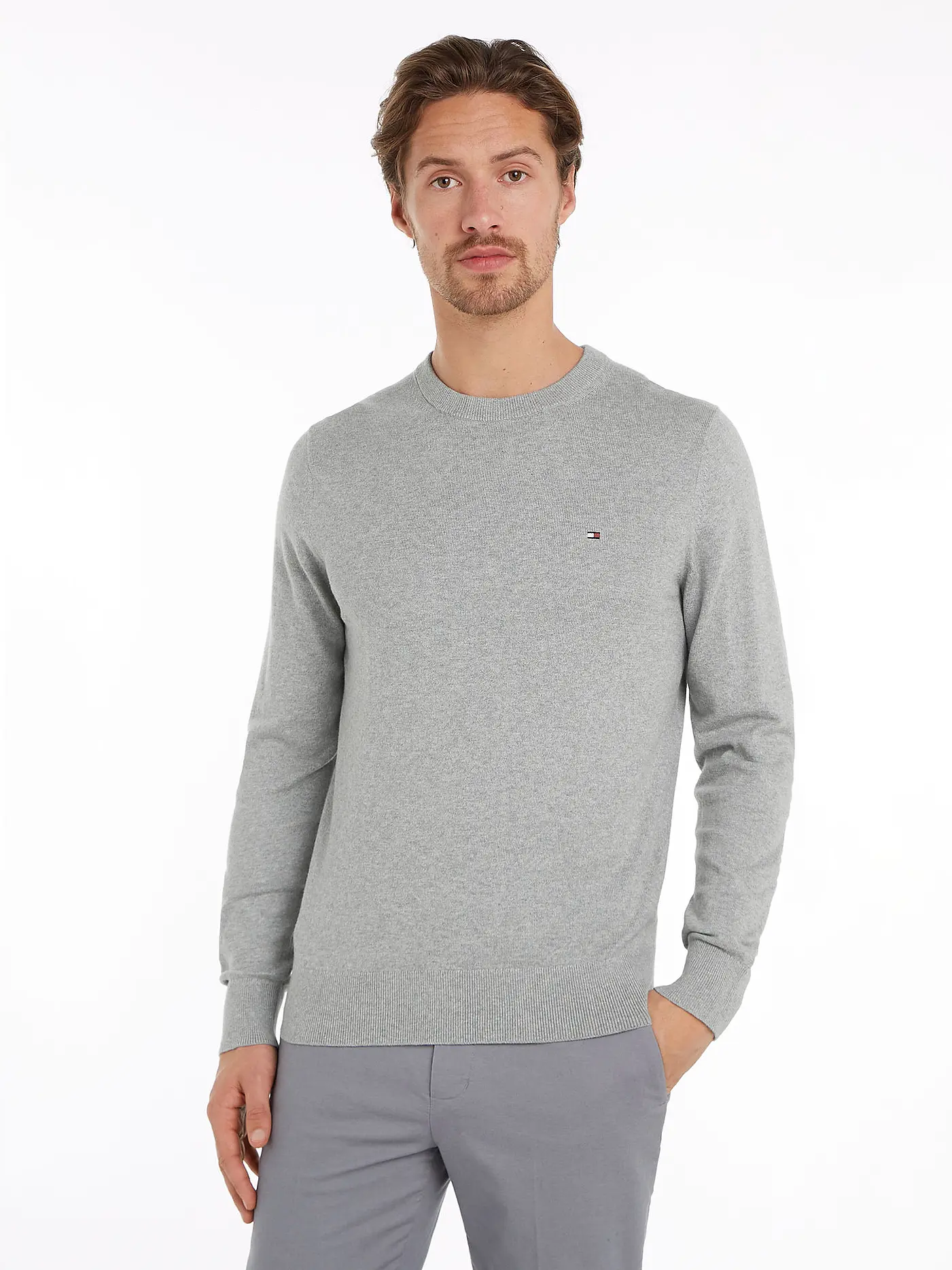 TOMMY HILFIGER | Pullover | hellgrau